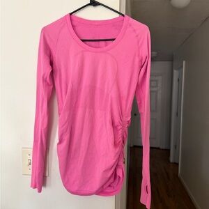 lululemon athletica Vibrant Pink Long Sleeve Top